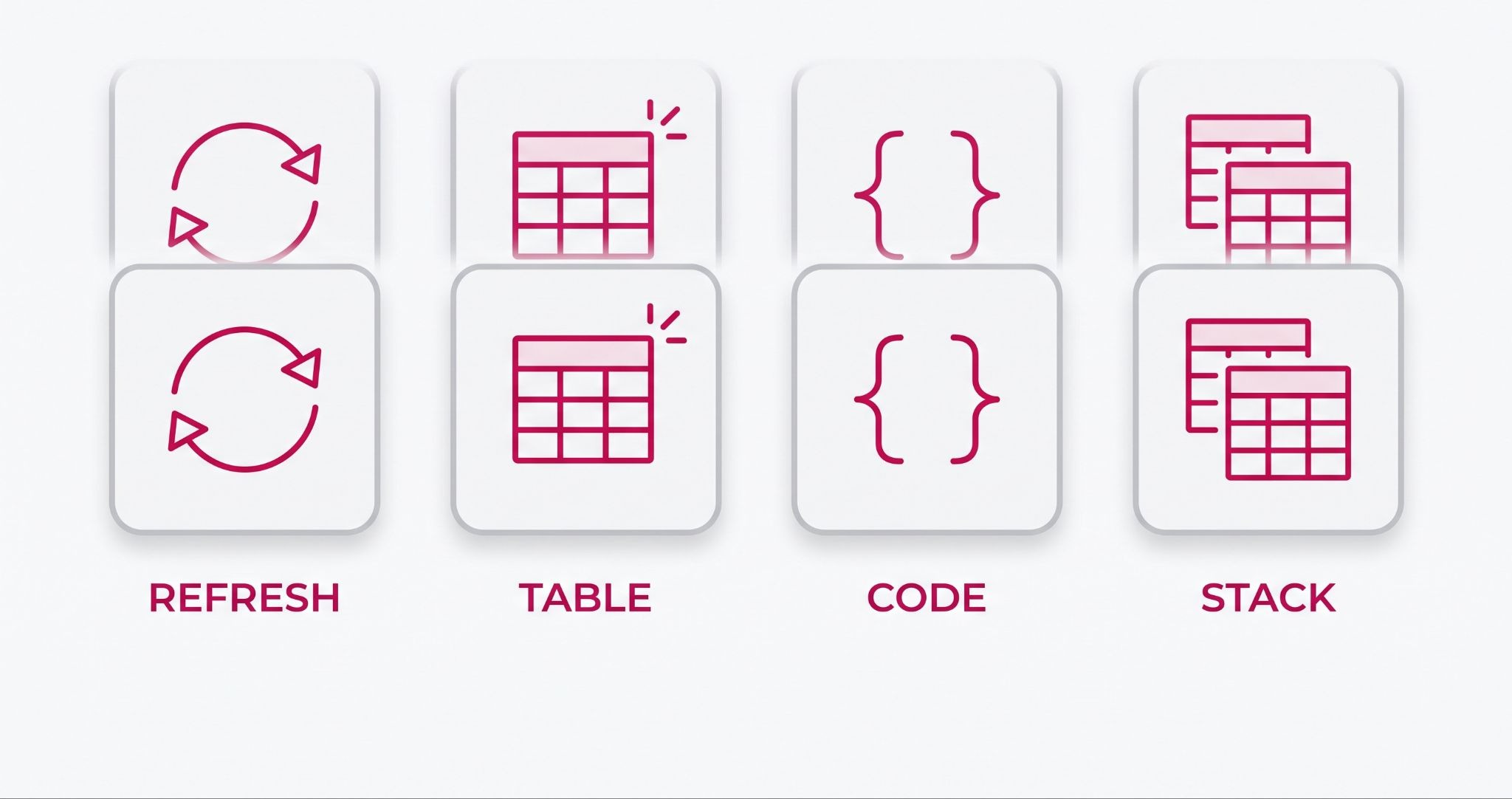 Four HubSpot Operations Hub tools shown as icons: data sync, data quality, programmable automation and Data Studio