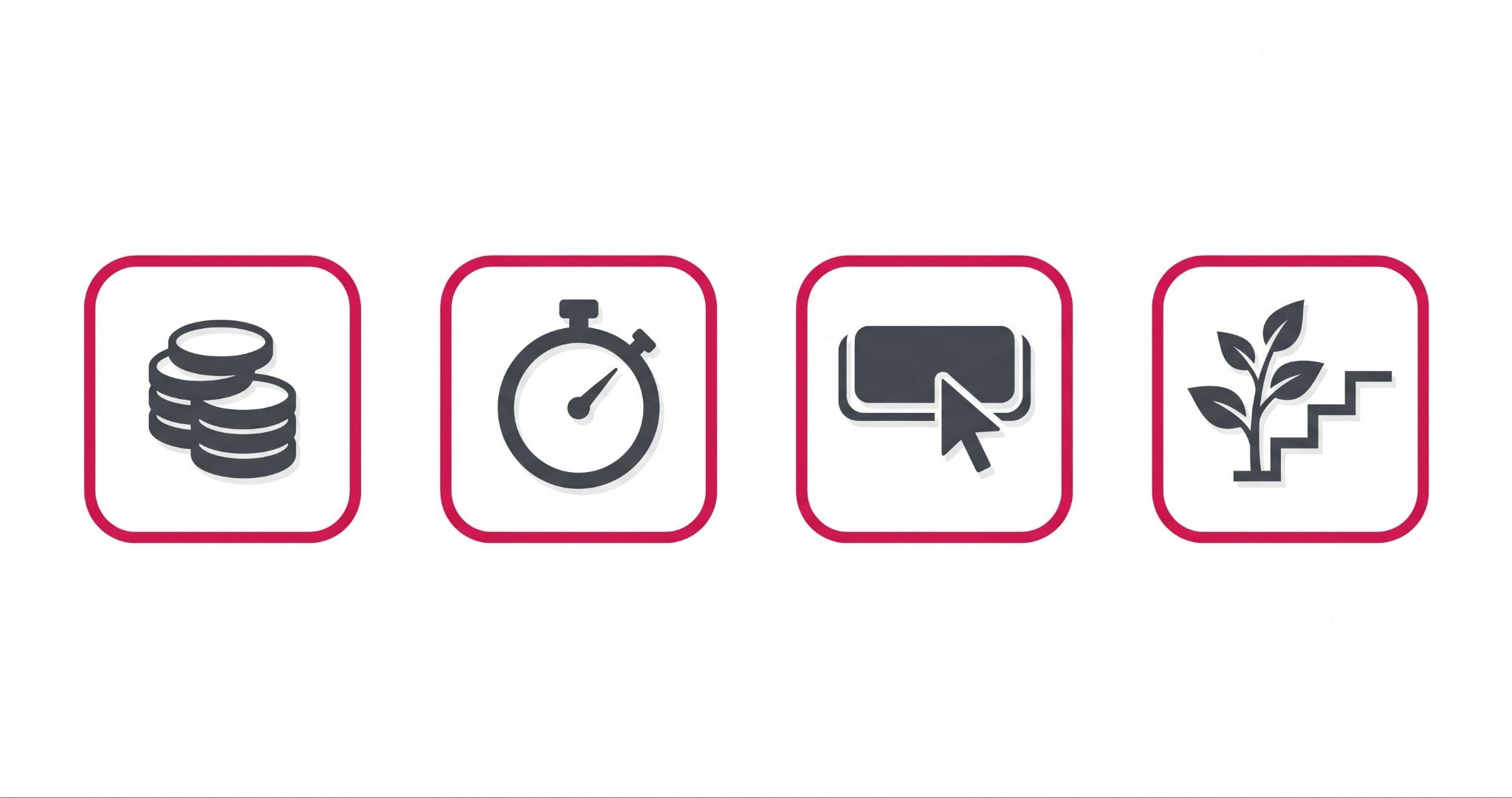 Checklist of four things the best CRM for startups must do: low cost, fast setup, easy to use, room to grow