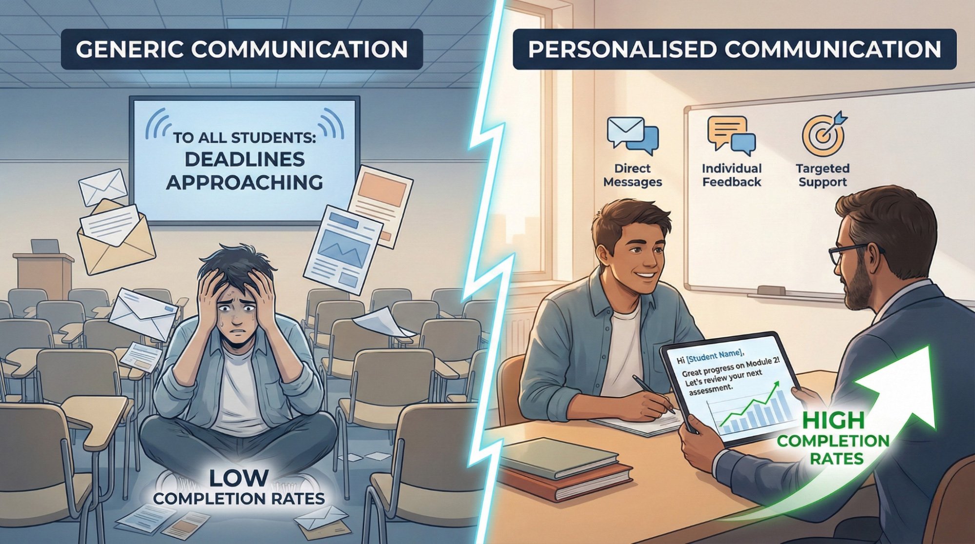 Personalised vs. Generic Communication: Impact on RTO Student Completion Rates