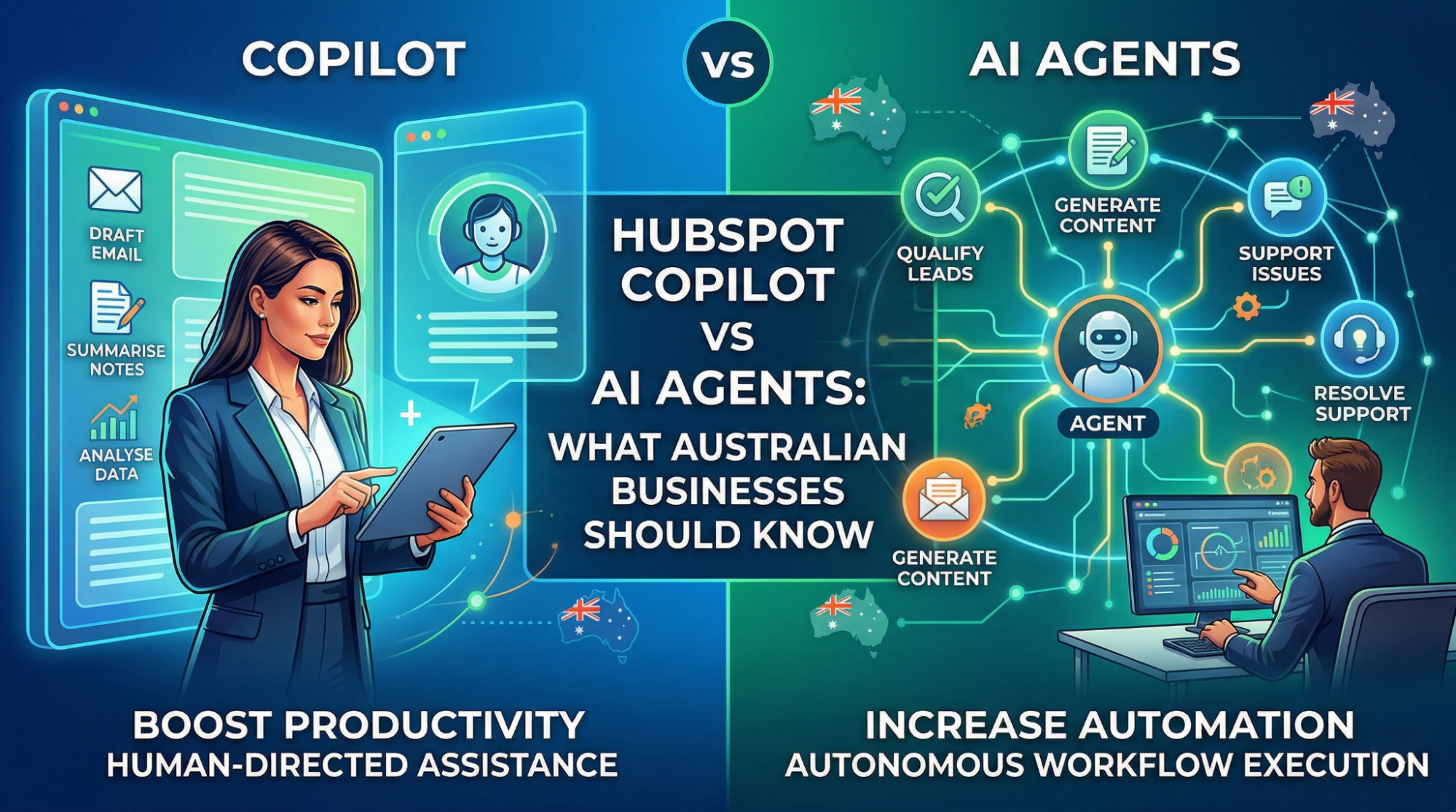 HubSpot Copilot vs AI Agents: What Australian Businesses Should Know